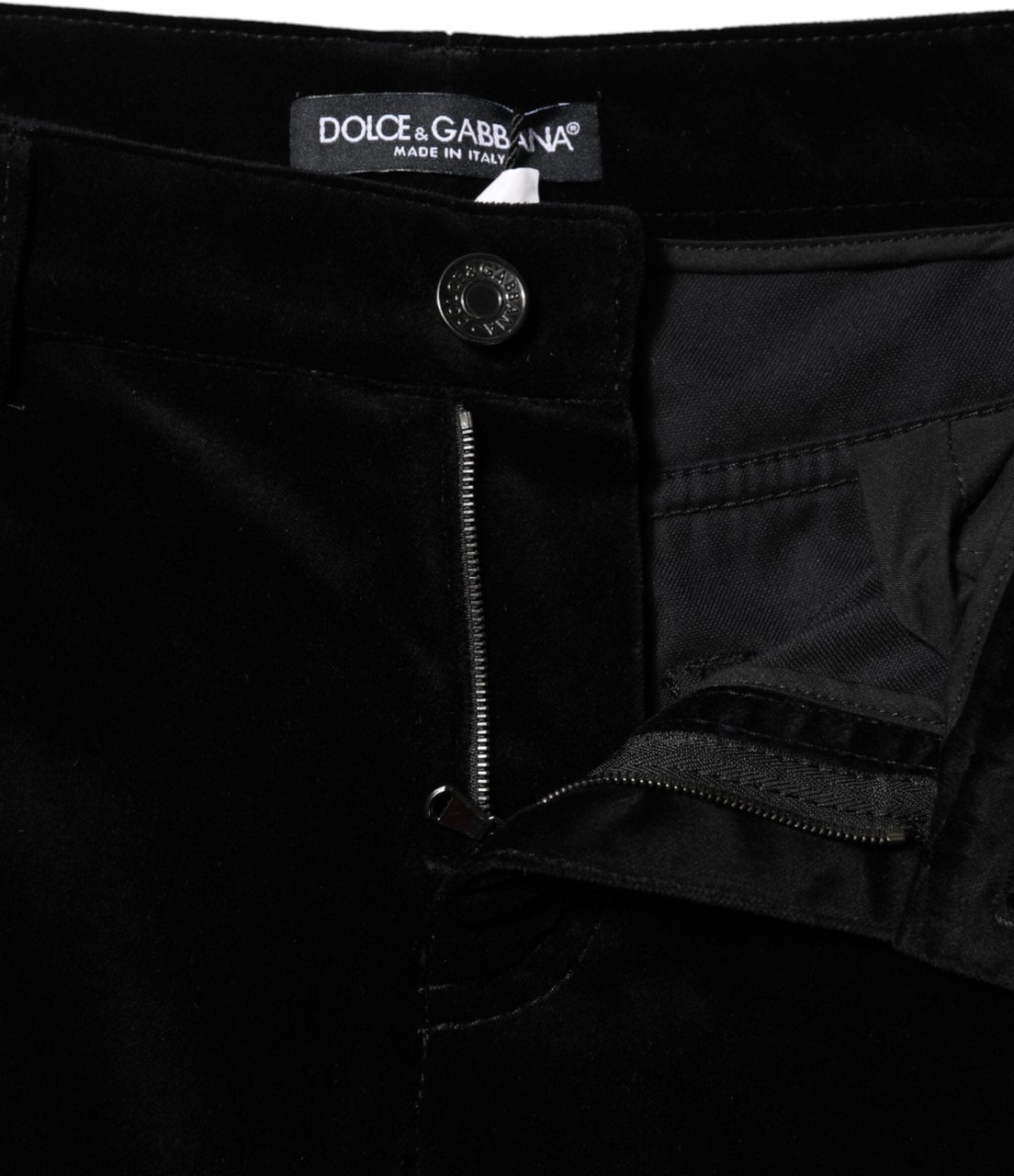 Dolce & Gabbana Black Cotton Skinny Capri Cropped Denim Jeans Zwart