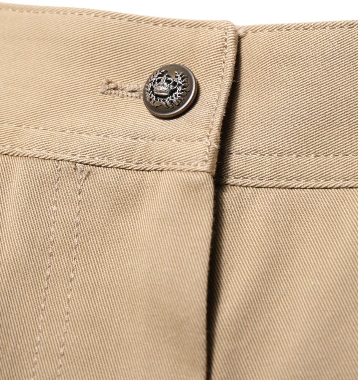 Dolce & Gabbana Beige Mid Waist Cargo Tapered Pants Beige