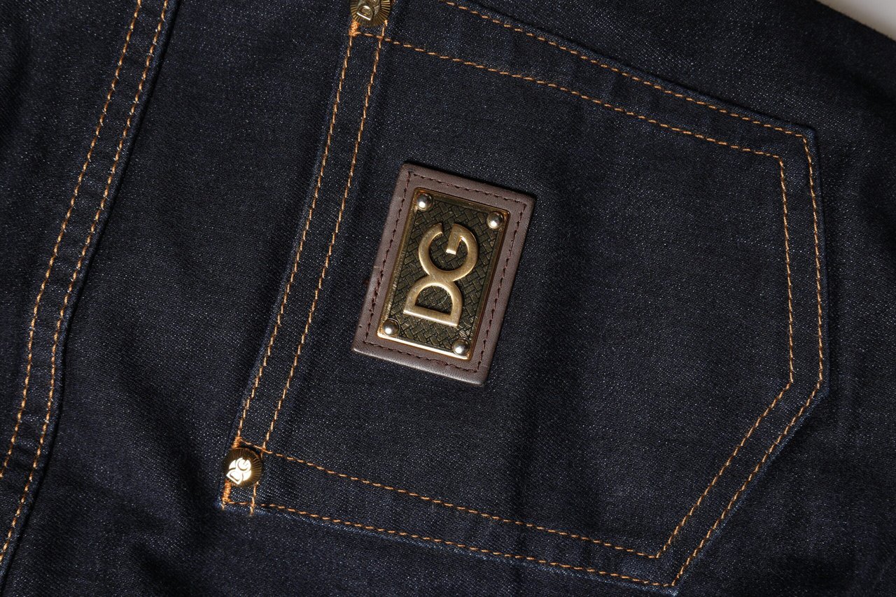 Dolce & Gabbana Blue Cotton PRETTY LowWaist Skinny Denim Jeans Blauw