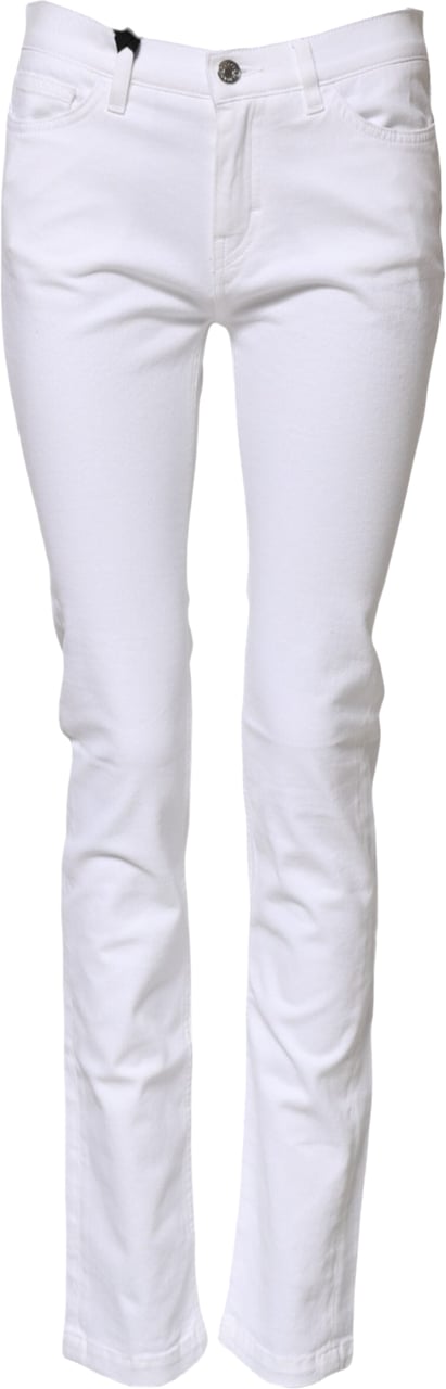 Dolce & Gabbana White GRACE Mid Waisted Skinny Denim Jeans Wit