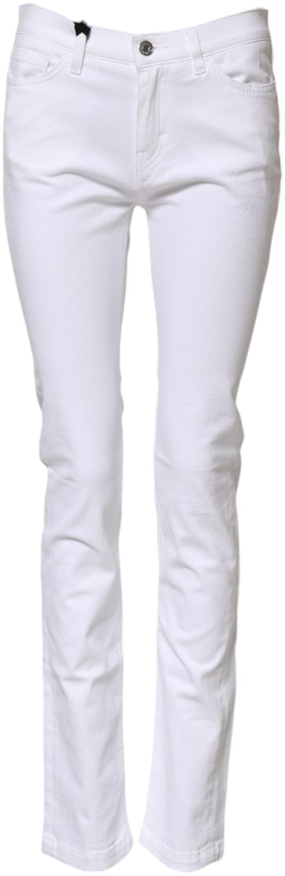 Dolce & Gabbana White GRACE Mid Waisted Skinny Denim Jeans Wit