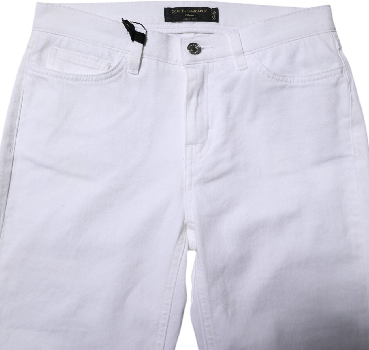 Dolce & Gabbana White GRACE Mid Waisted Skinny Denim Jeans Wit