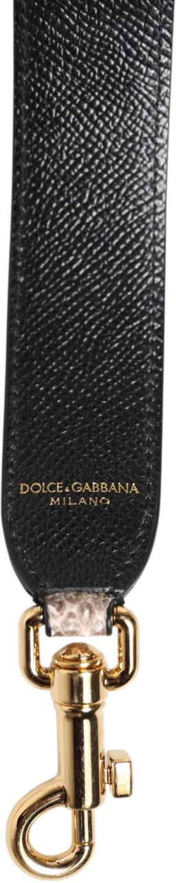 Dolce & Gabbana Multicolor DG AMORE Patch Bag Accessory Shoulder Strap Grijs