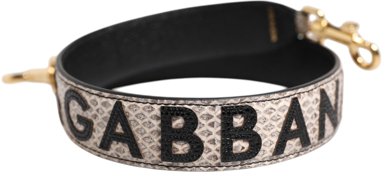 Dolce & Gabbana Multicolor DG AMORE Patch Bag Accessory Shoulder Strap Grijs