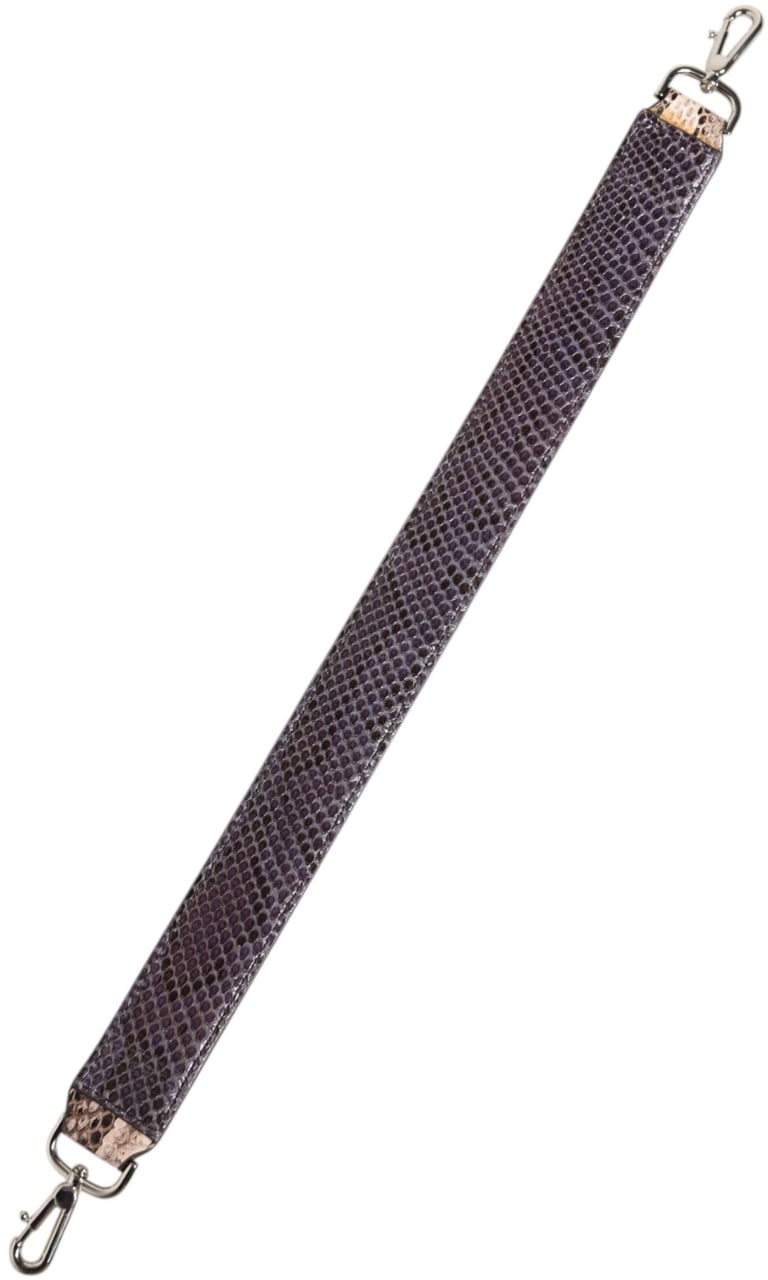 Dolce & Gabbana Beige Exotic Leather Handbag Accessory Shoulder Strap Grijs