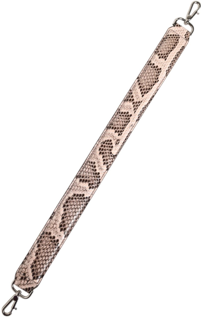 Dolce & Gabbana Beige Exotic Leather Handbag Accessory Shoulder Strap Grijs