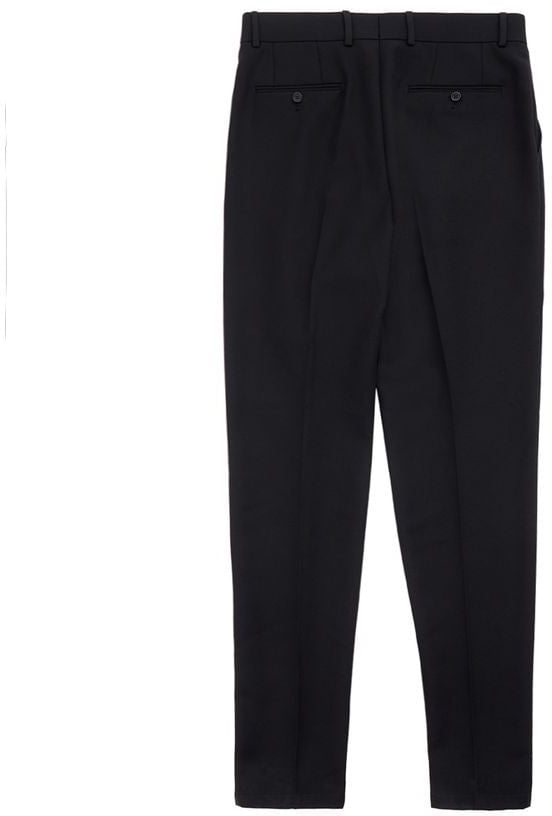 Dolce & Gabbana Black Polyester Dress Pants Zwart