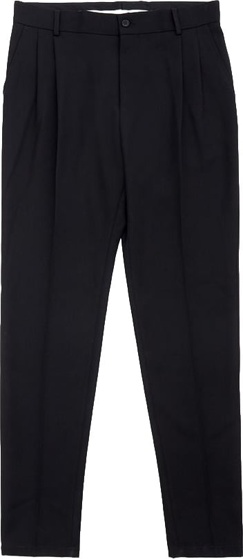 Dolce & Gabbana Black Polyester Dress Pants Zwart