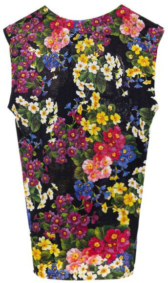 Dolce & Gabbana Black Cashmere Tank Top Zwart