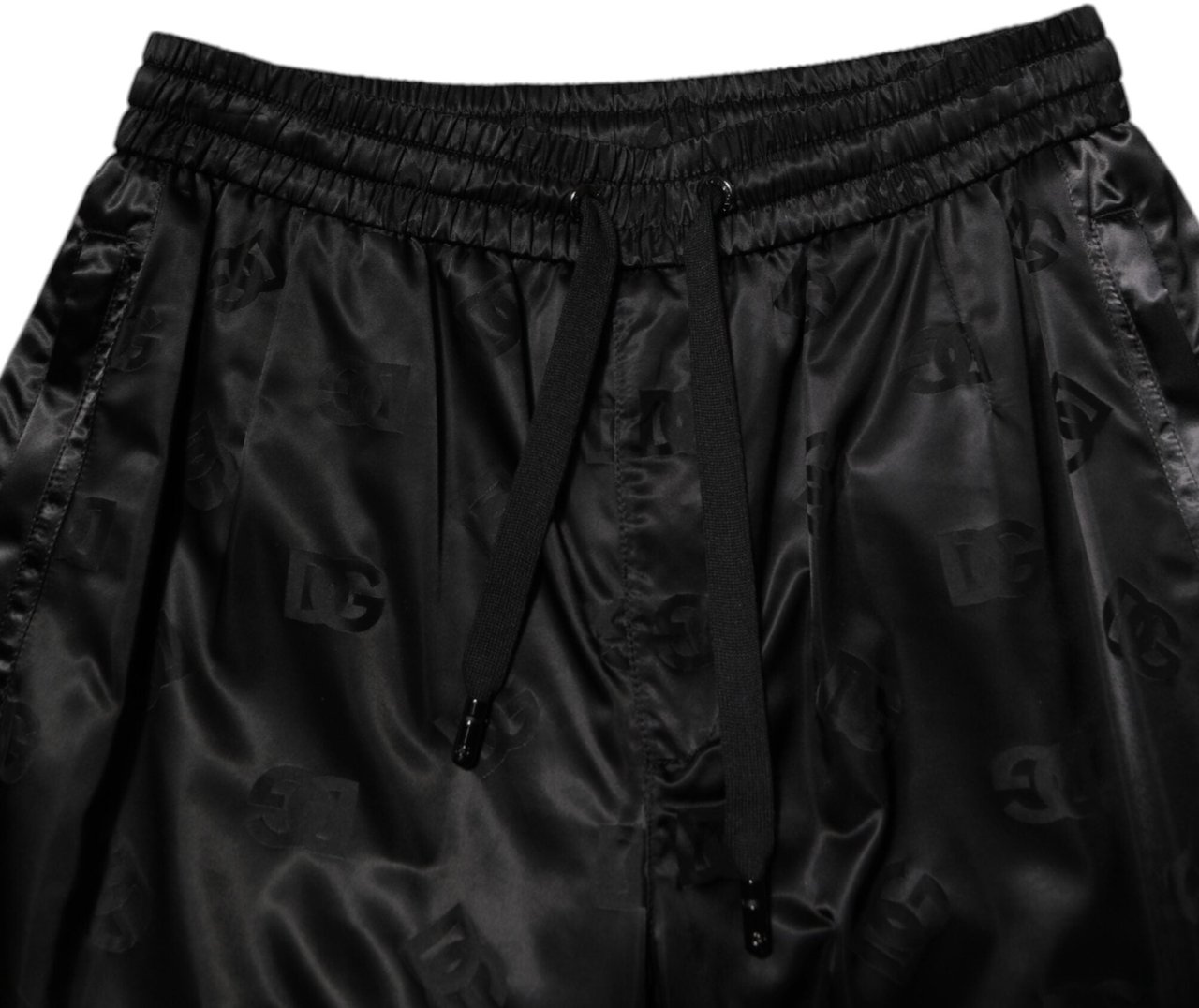 Dolce & Gabbana Black Logo DG Print Men Jogger Sweatpants Pants Zwart