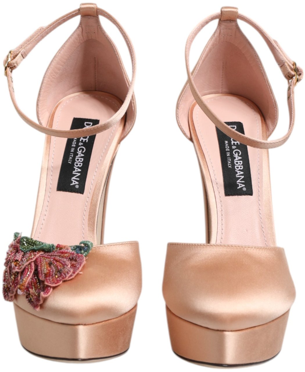 Dolce & Gabbana Pink Block Heels Ankle Strap Sandals Shoes Divers