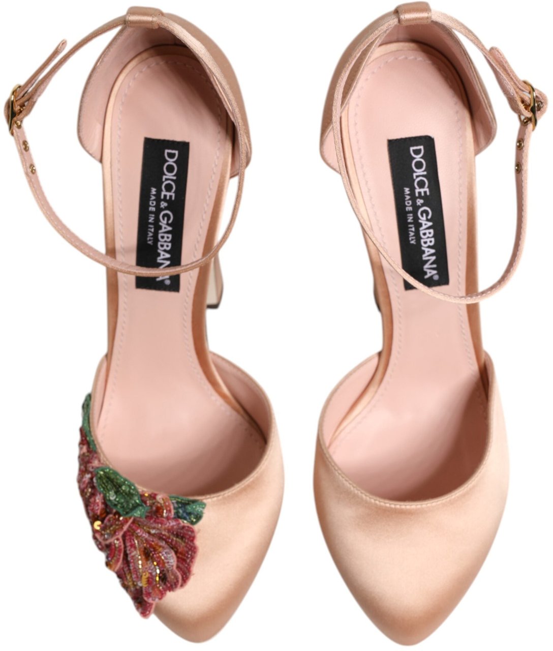 Dolce & Gabbana Pink Block Heels Ankle Strap Sandals Shoes Divers