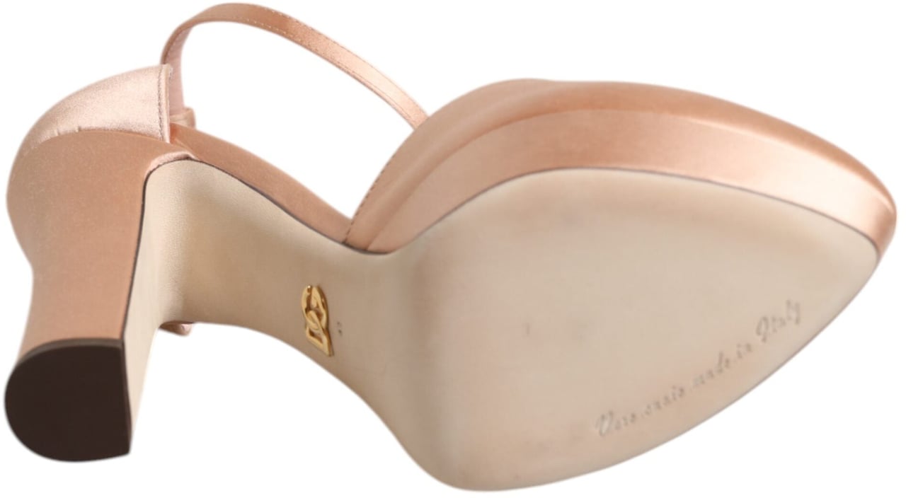 Dolce & Gabbana Pink Block Heels Ankle Strap Sandals Shoes Divers