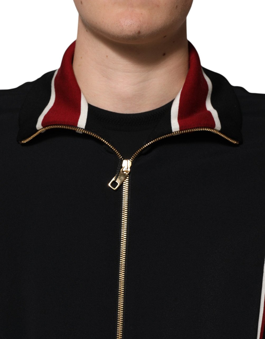 Dolce & Gabbana Black DG King Full Zip Sweatshirt Sweater Zwart