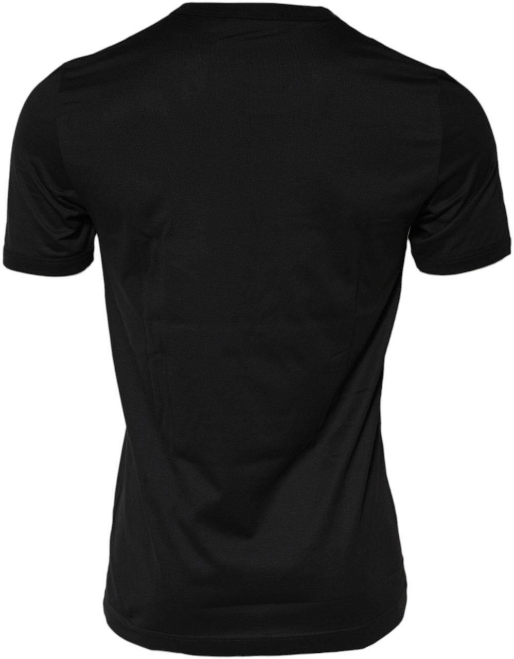 Dolce & Gabbana Black Sacred Heart Cotton Crew Neck T-shirt Zwart