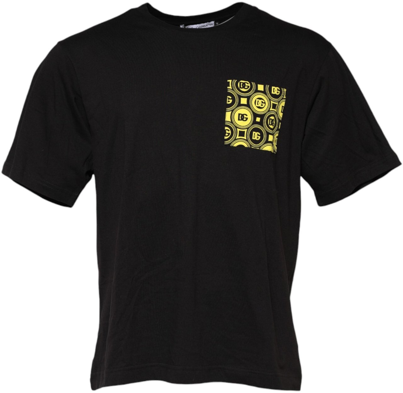 Dolce & Gabbana Black Minimalist Cotton Crew Neck T-shirt Zwart