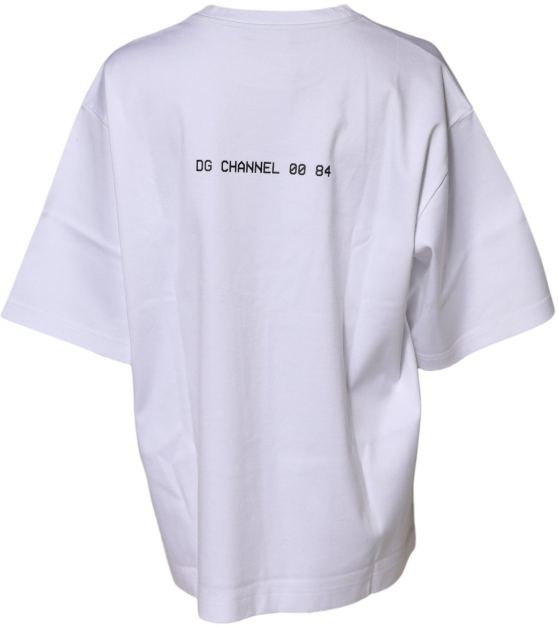 Dolce & Gabbana White Cotton Printed Short Sleeves T-shirt Wit