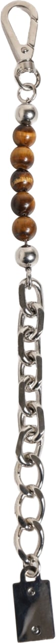 Dolce & Gabbana Silver Chain Brass Beaded Lobster Clasp Logo Men Bracelet Zilver