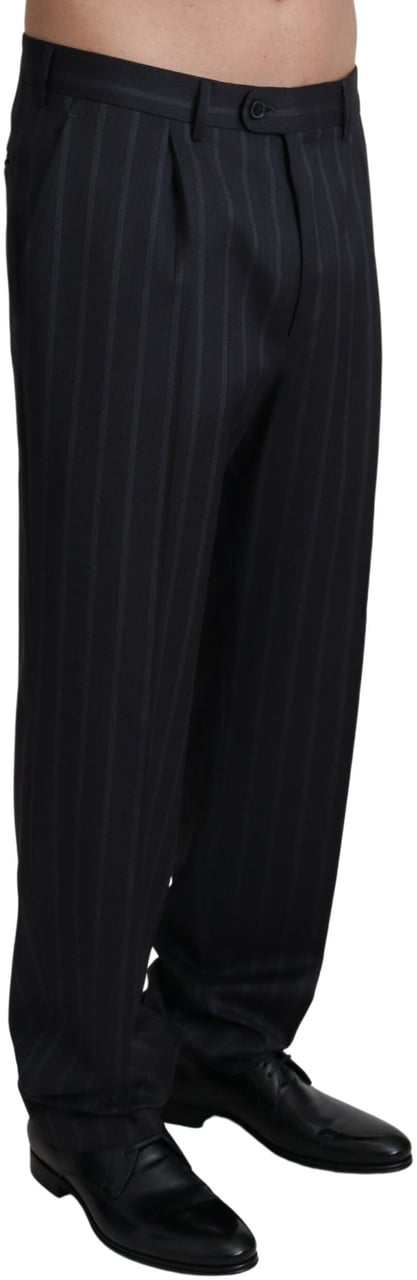 Dolce & Gabbana Gray Wool Blend Formal Trousers Pants Grijs