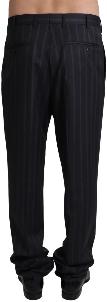 Dolce & Gabbana Gray Wool Blend Formal Trousers Pants Grijs