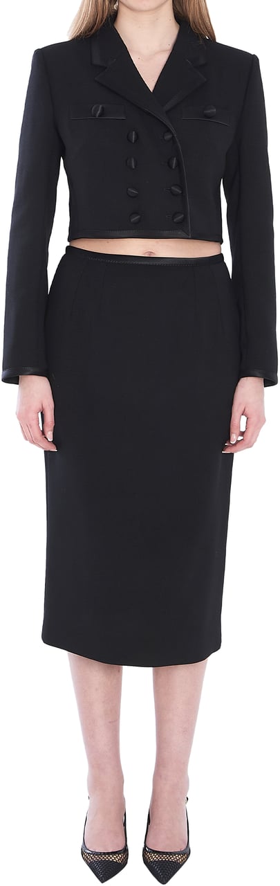 Dolce & Gabbana Pencil longuette skirt Zwart