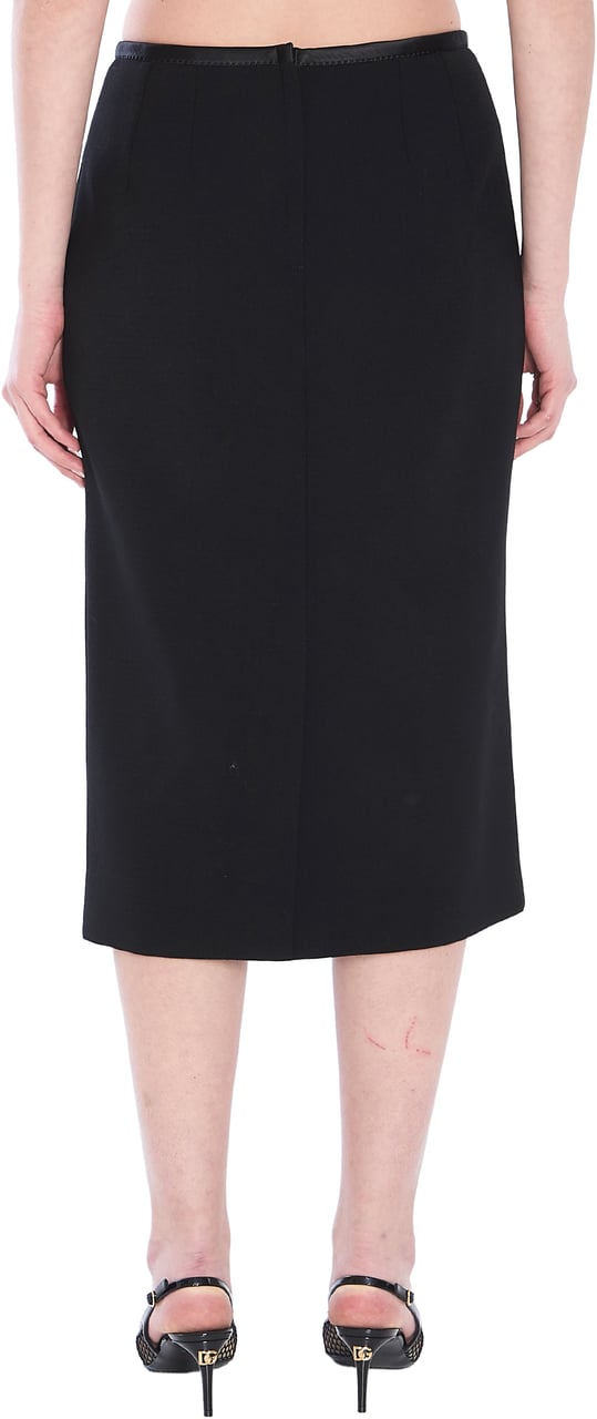 Dolce & Gabbana Pencil longuette skirt Zwart