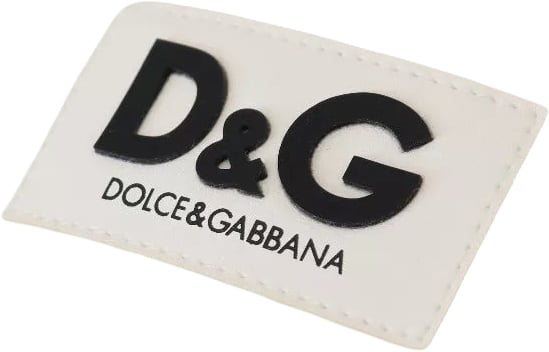 Dolce & Gabbana White Cotton Corset Stretch Top T-shirt Zwart