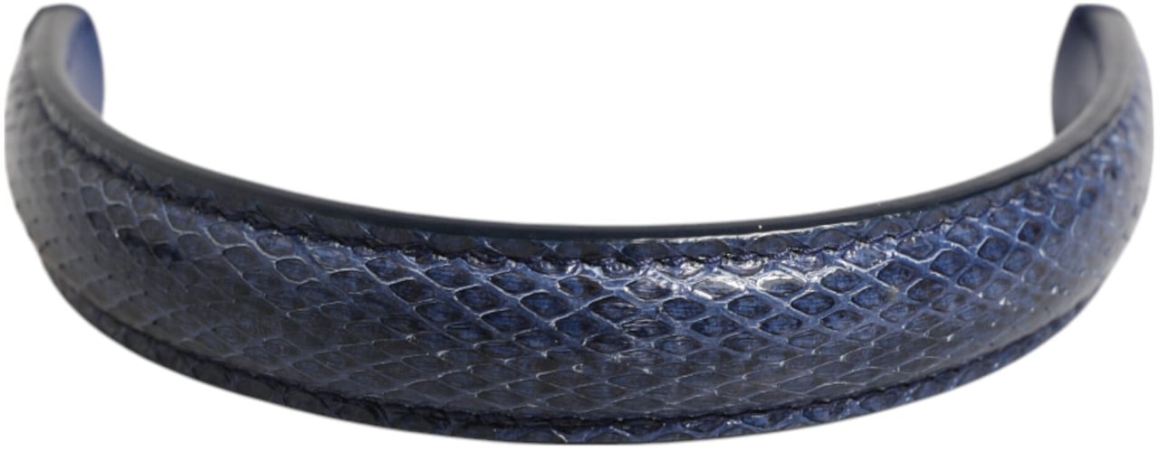 Dolce & Gabbana Blue Large Ayers Leather Bag Handle Women Shoulder Strap Grijs