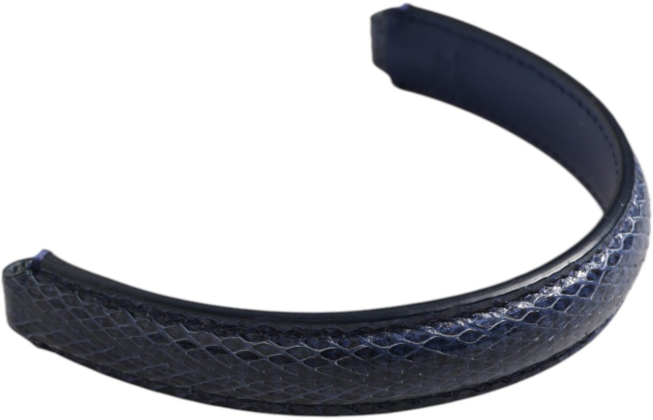 Dolce & Gabbana Blue Large Ayers Leather Bag Handle Women Shoulder Strap Grijs