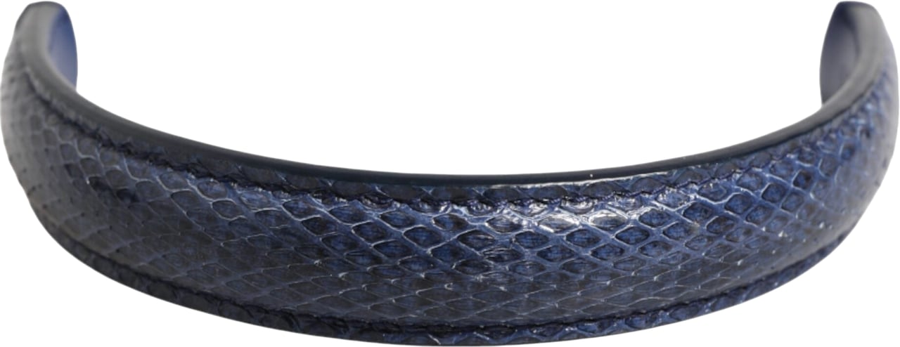 Dolce & Gabbana Blue Large Ayers Leather Bag Handle Women Shoulder Strap Grijs