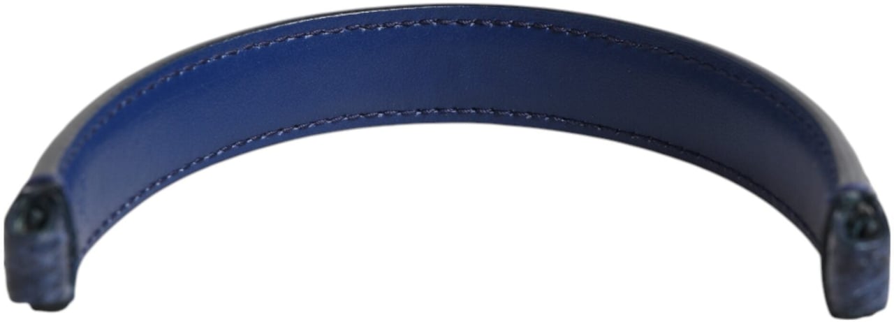 Dolce & Gabbana Blue Large Ayers Leather Bag Handle Women Shoulder Strap Grijs