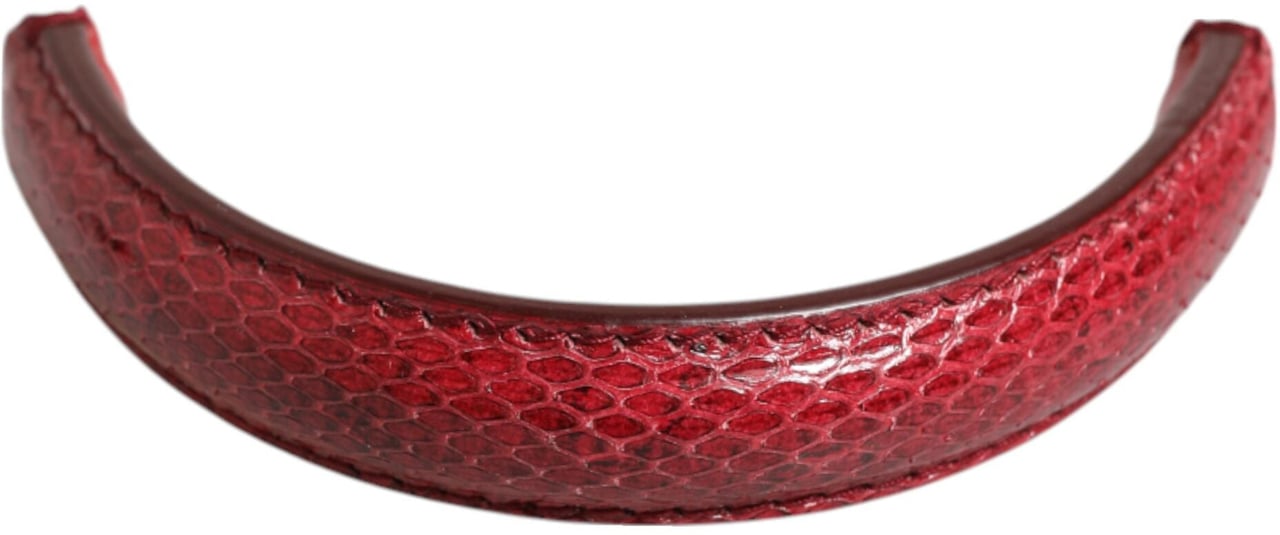 Dolce & Gabbana Red Small Ayers Leather Bag Handle Women Shoulder Strap Grijs