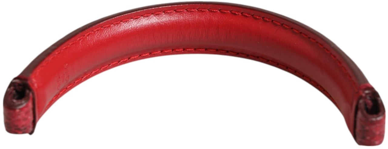 Dolce & Gabbana Red Small Ayers Leather Bag Handle Women Shoulder Strap Grijs