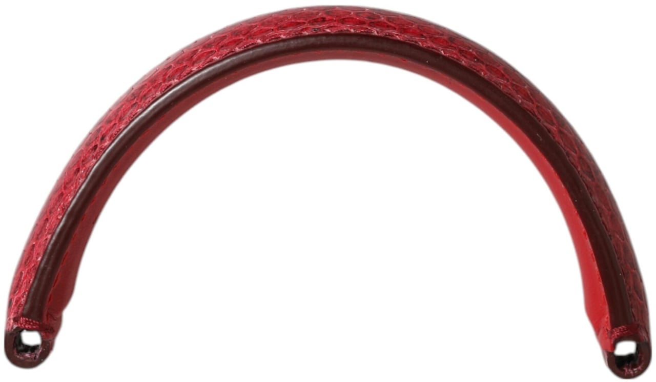 Dolce & Gabbana Red Small Ayers Leather Bag Handle Women Shoulder Strap Grijs