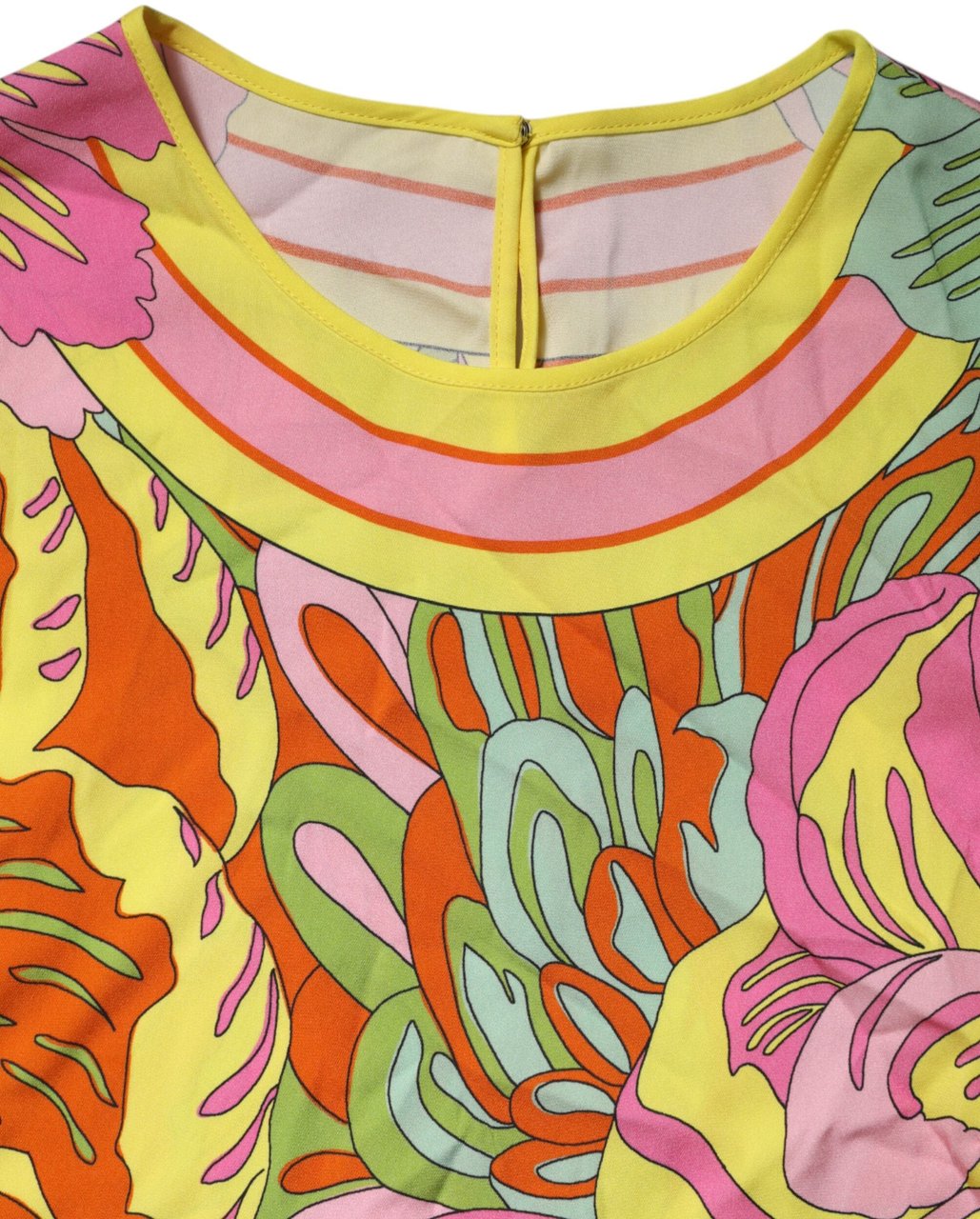 Dolce & Gabbana Multicolor Floral Roundneck Sleeveless Top Divers