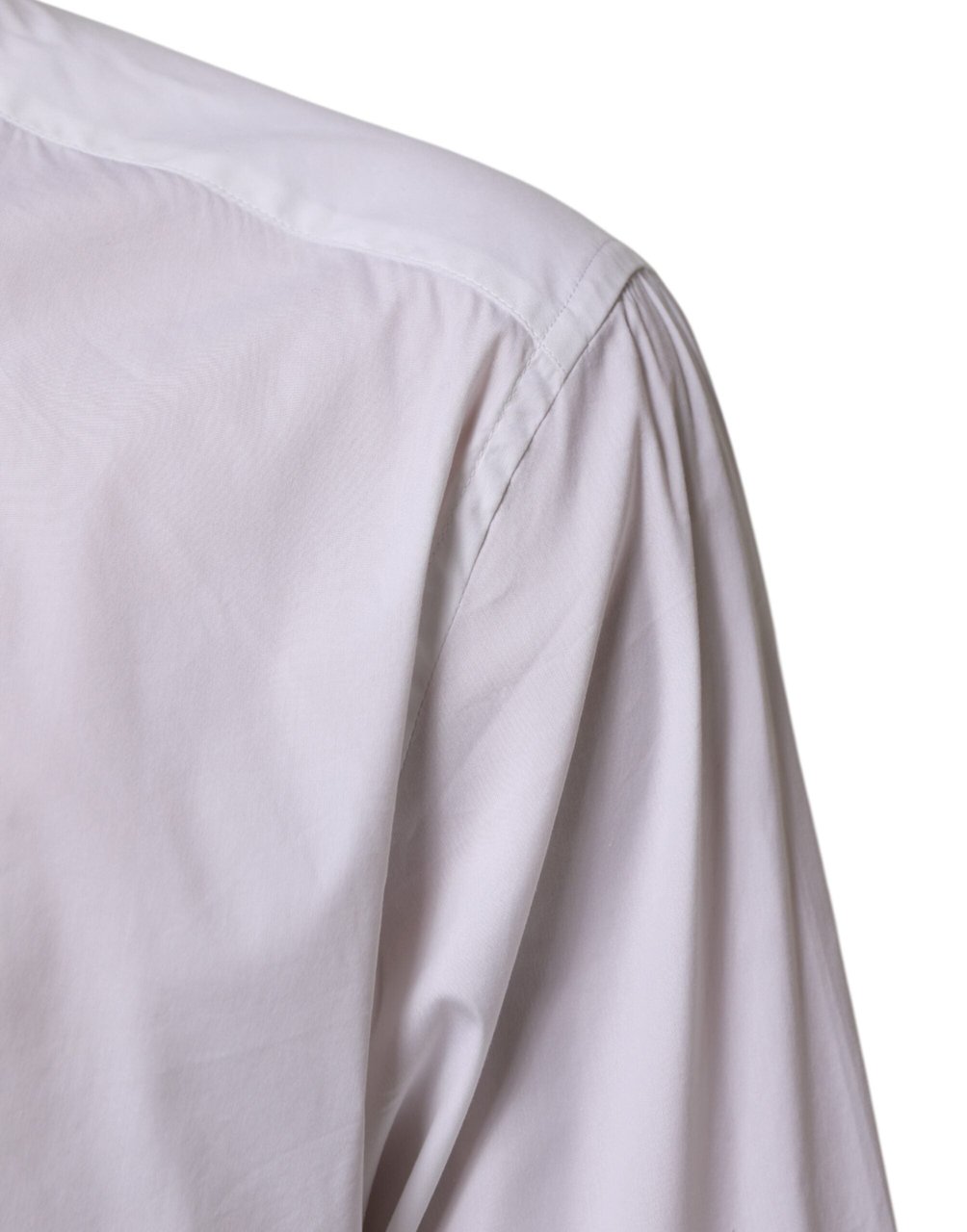 Dolce & Gabbana White Cotton GOLD Long Sleeves Formal Shirt Wit