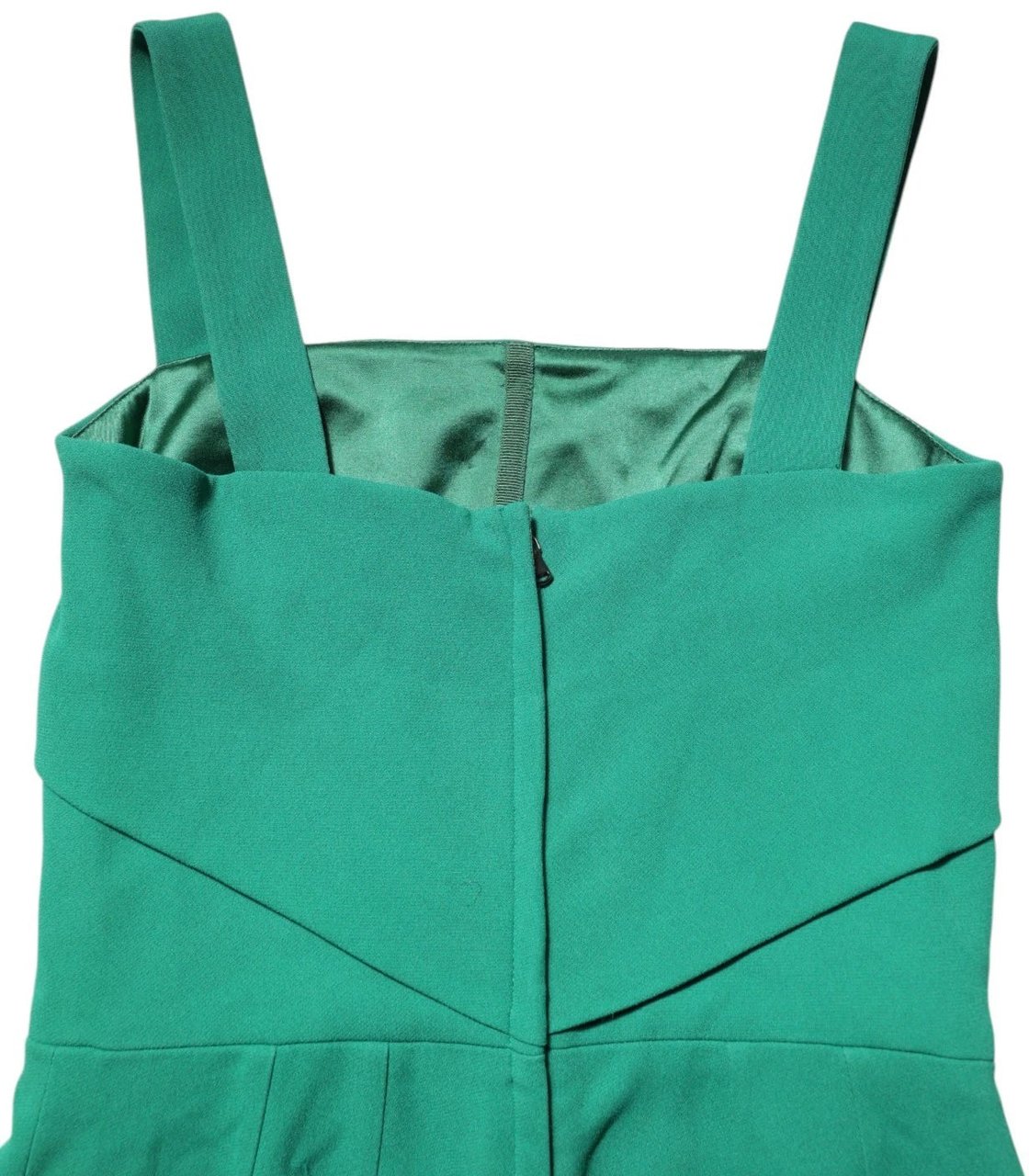 Dolce & Gabbana Dark Green Sleeveless Rayon Bodycon Dress Groen
