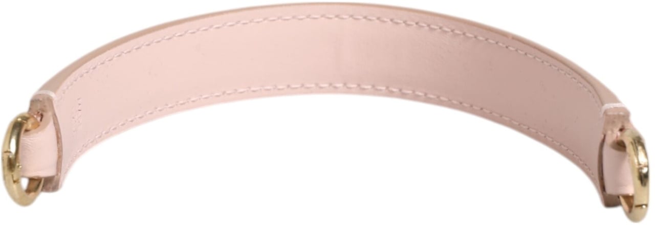 Dolce & Gabbana Strap Pink Leather Gold Tone Big Bag Handle Shoulder Strap Roze