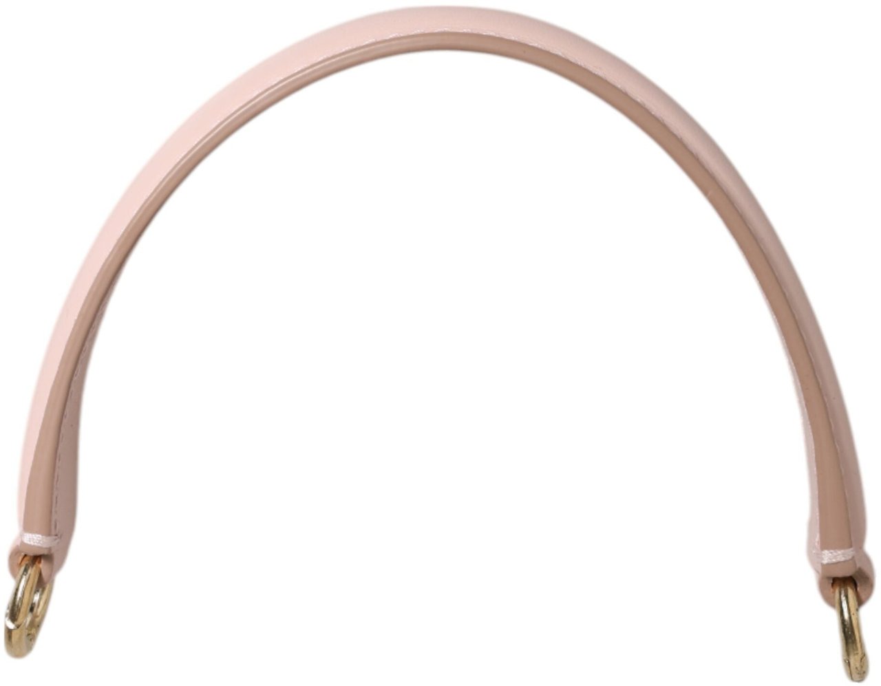 Dolce & Gabbana Strap Pink Leather Gold Tone Big Bag Handle Shoulder Strap Roze