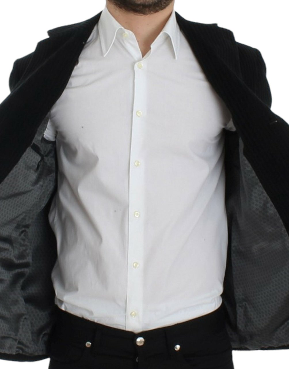 Dolce & Gabbana Black manchester MARTINI blazer Zwart