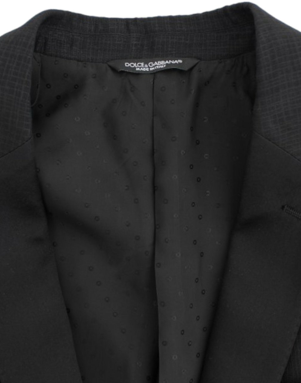 Dolce & Gabbana Black wool MARTINI slim blazer Zwart