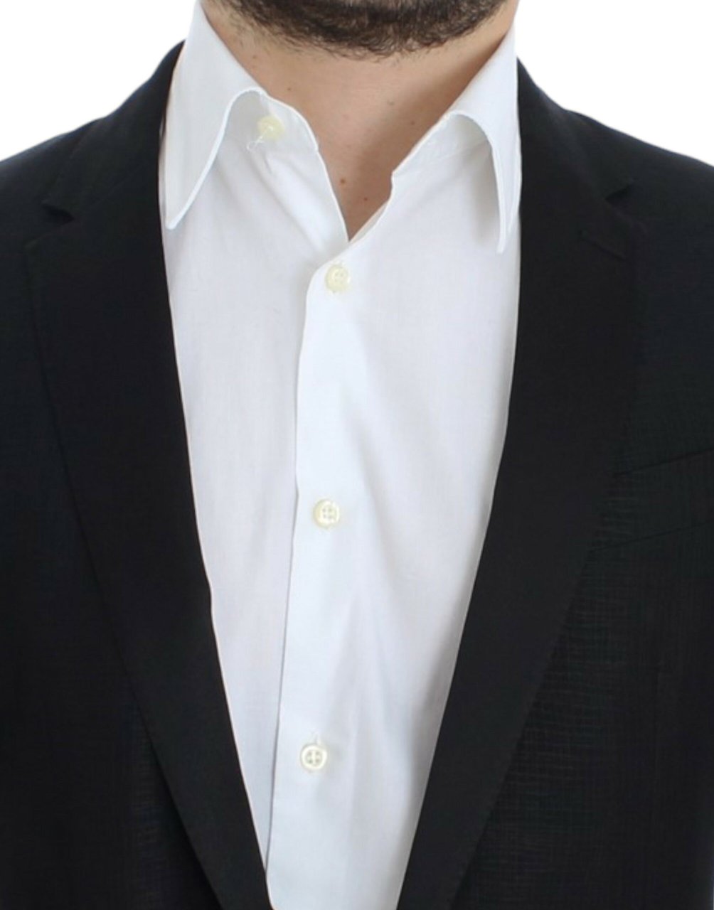 Dolce & Gabbana Black wool MARTINI slim blazer Zwart