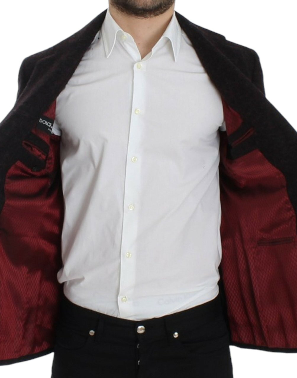 Dolce & Gabbana Bordeaux alpaga two button blazer Maroon