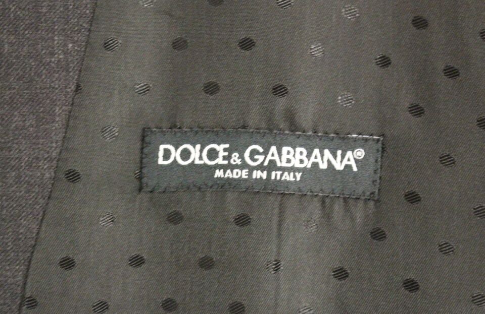 Dolce & Gabbana Gray Wool Formal Dress Vest Gilet Weste Grijs