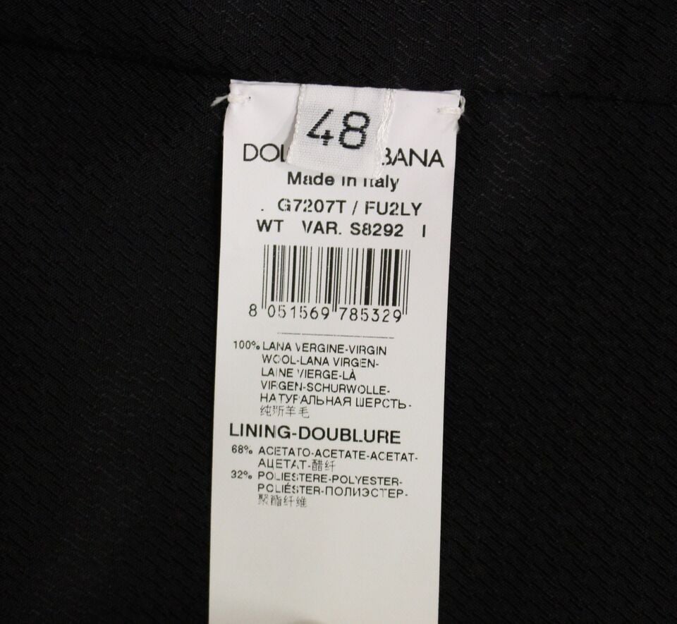 Dolce & Gabbana Gray Wool Formal Dress Vest Gilet Weste Grijs