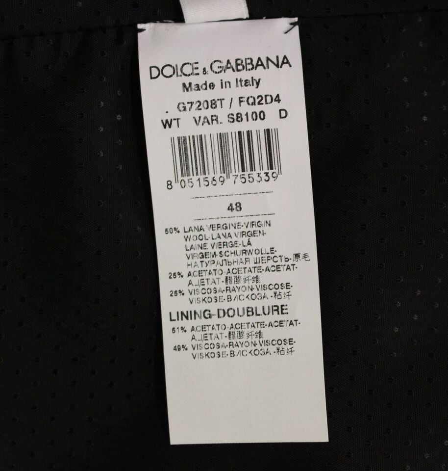 Dolce & Gabbana Gray Wool Blend Vest Gilet Weste Grijs