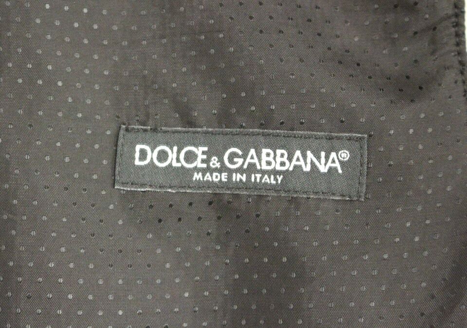 Dolce & Gabbana Gray Wool Blend Logo Vest Gilet Weste Grijs
