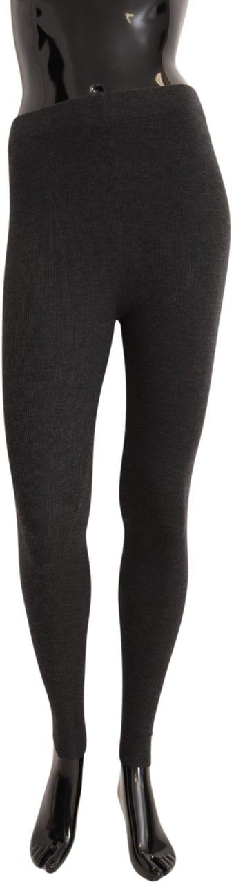 Dolce & Gabbana Gray 100% Cashmere Tights Stocking Socks Grijs