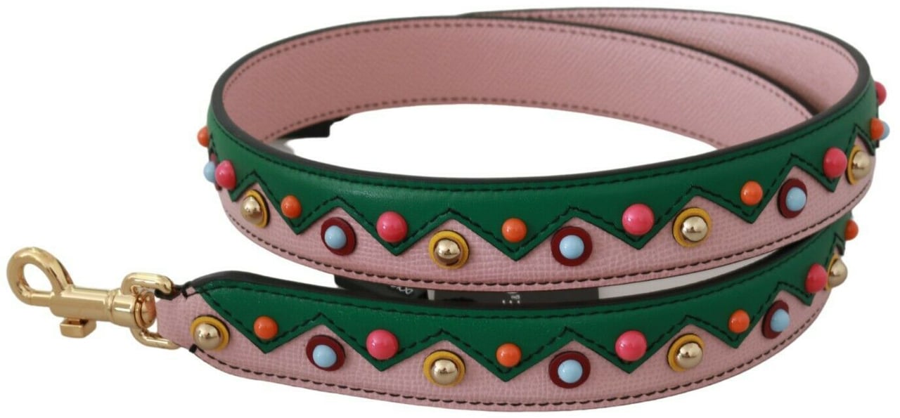 Dolce & Gabbana Shoulder Strap Leather Pink Handbag Accessory Roze