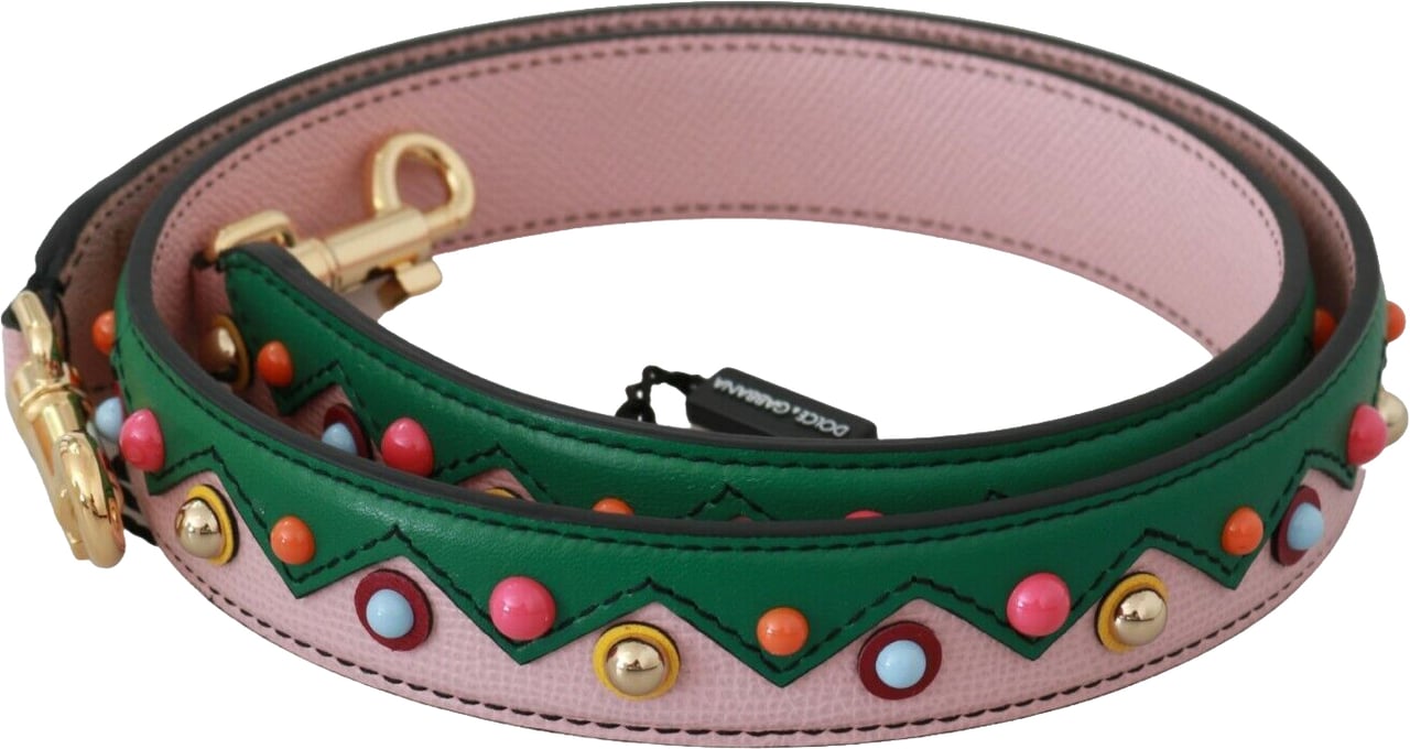 Dolce & Gabbana Shoulder Strap Leather Pink Handbag Accessory Roze